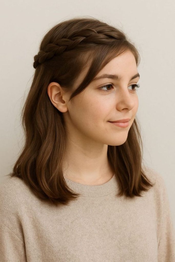 Tiny front twists with clip.
