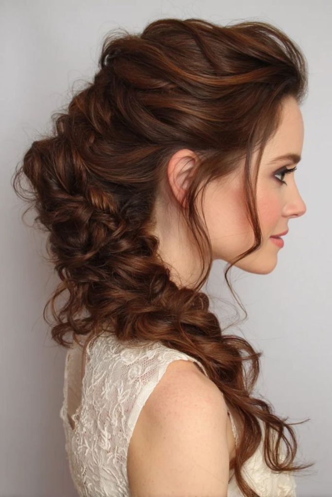 Twilight knot cascade with textured waves.