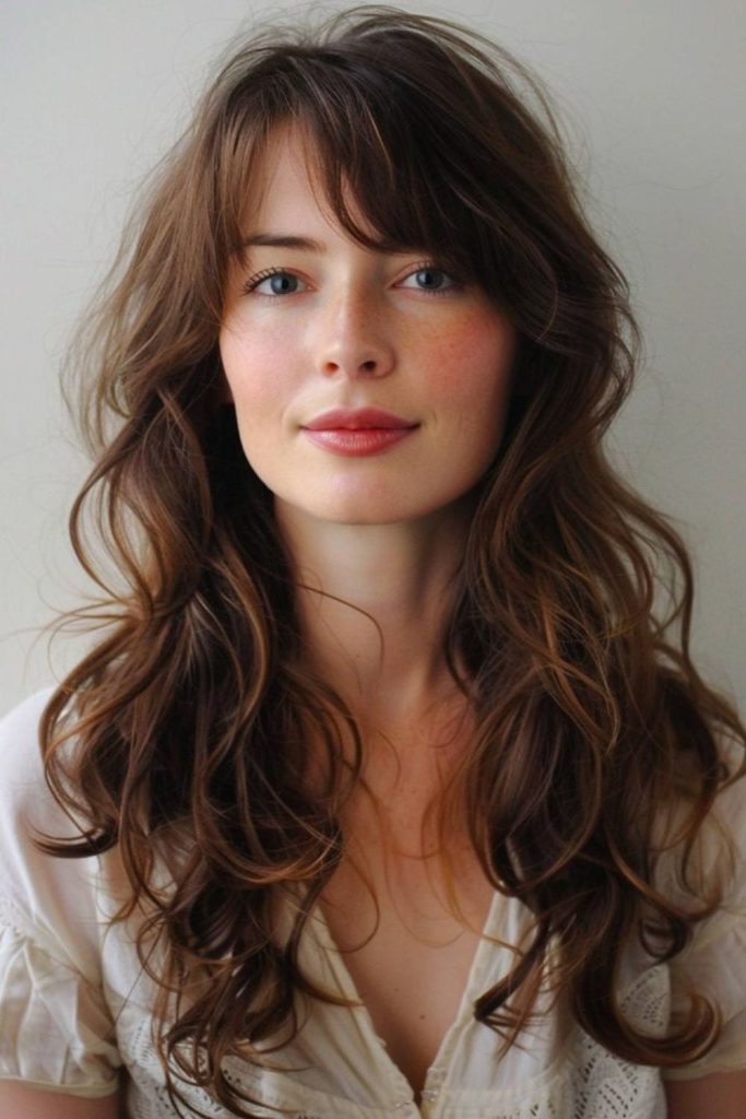 Willow whisper layered flowing hairstyle.
