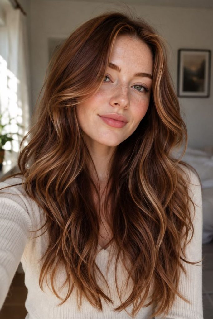 Amber teddy brown hair color.