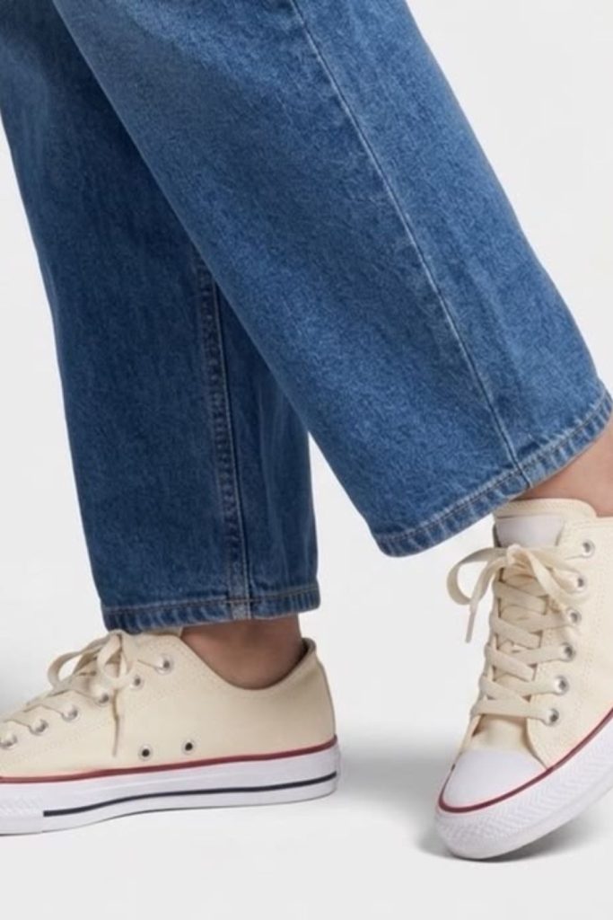 Classic canvas low top school shoes.