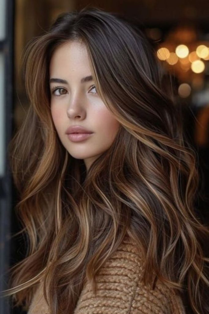 Caramel cocoa teddy brown waves.