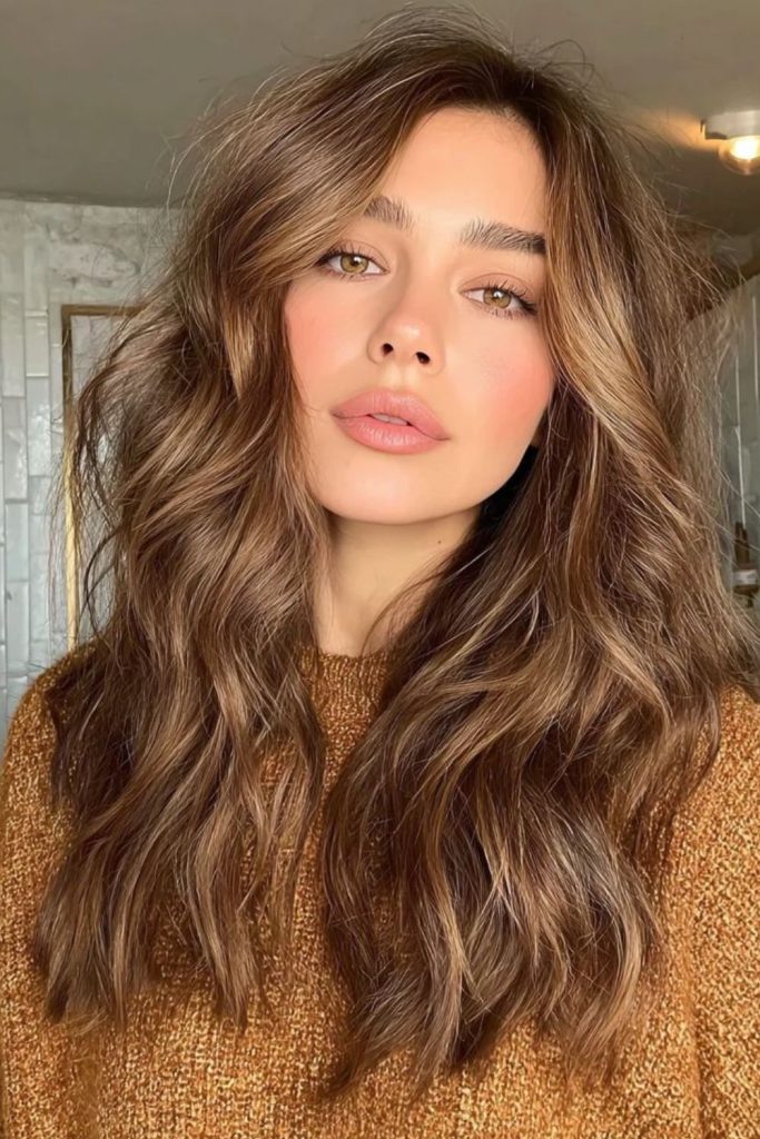 Caramel teddy bear brown hair.