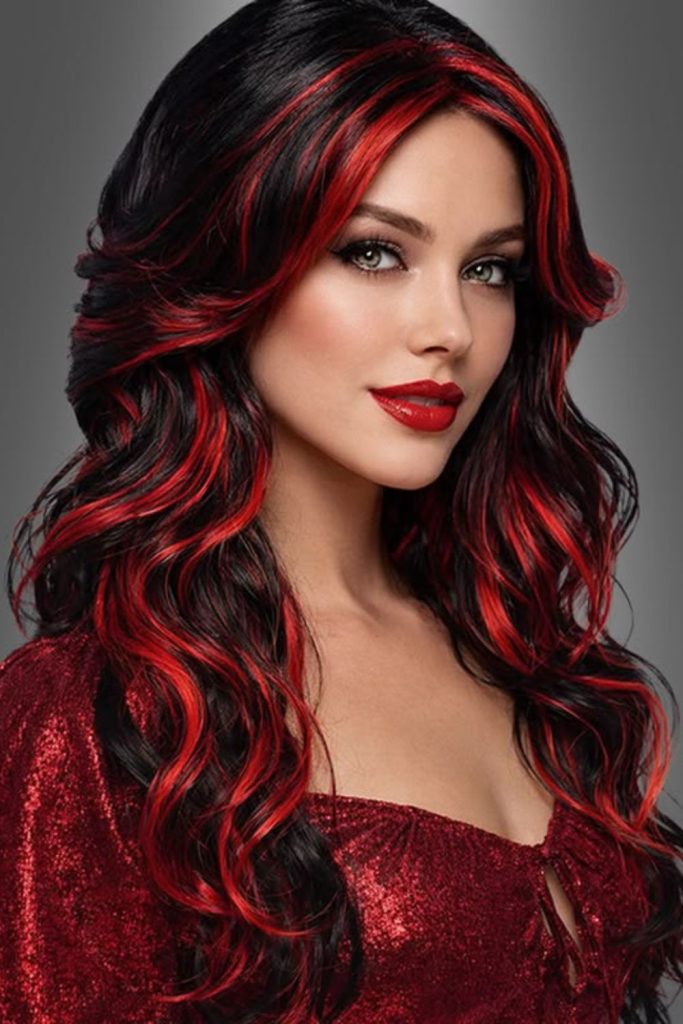 Fiery superhero costume for red-haired women.
