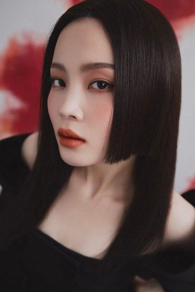 Gothic dark dramatic hime hairstyle.