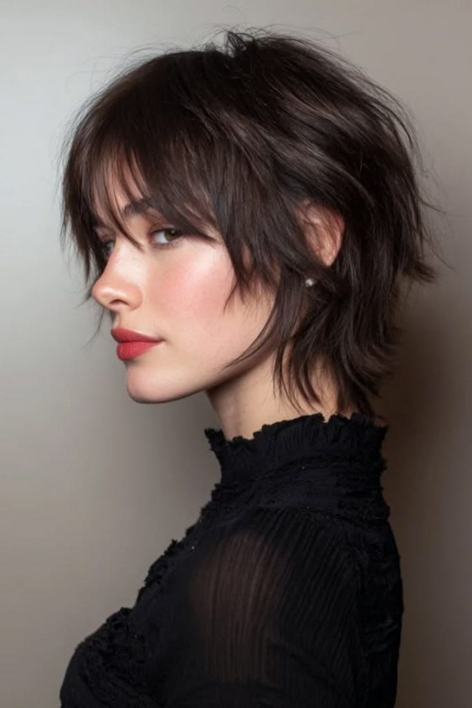 Fine hair Hush Cut layers.
