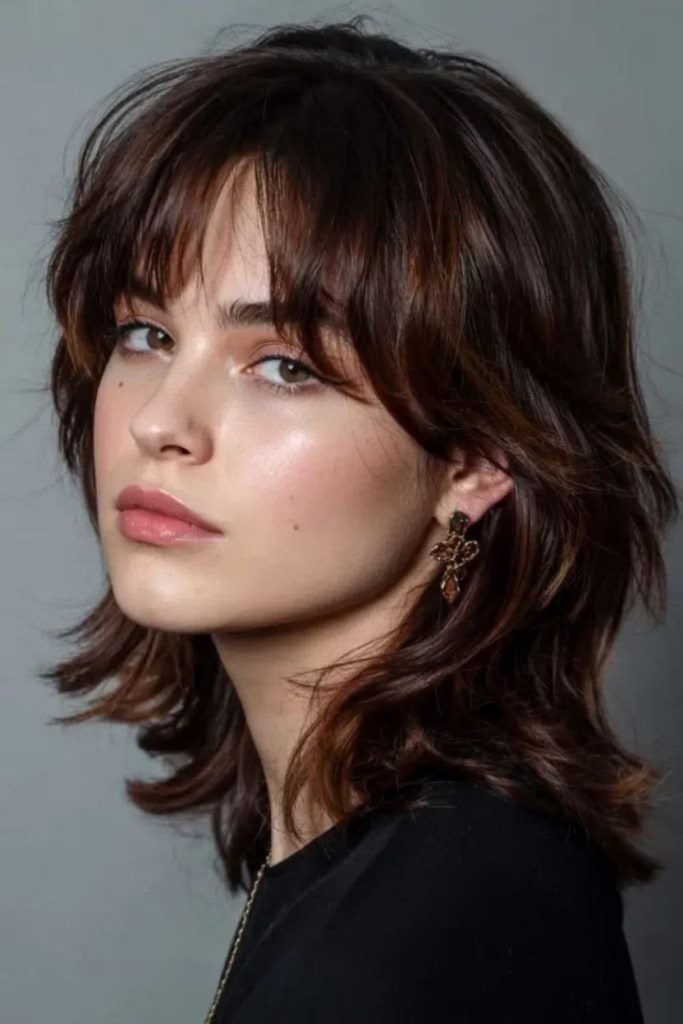 Micro layered Hush Cut hairstyle.