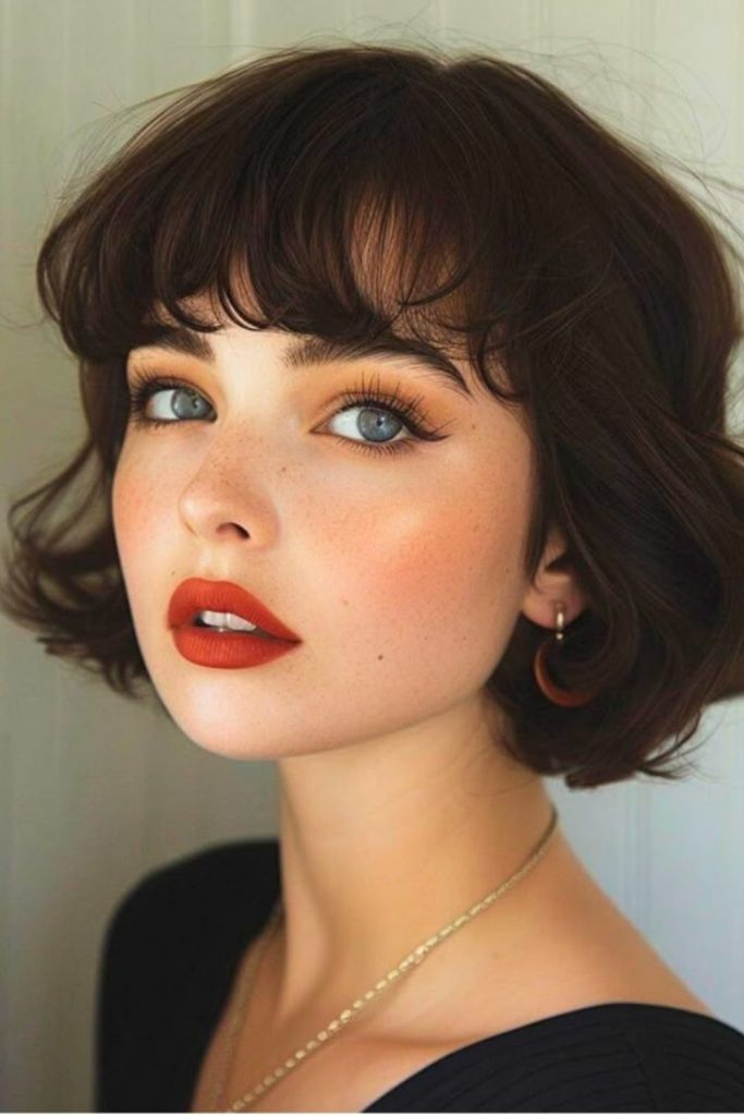 Chic Italian French bob hybrid.
