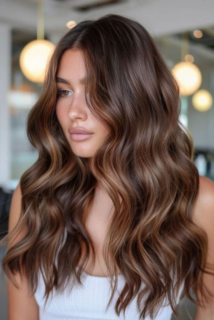 Maple mocha teddy brown waves.