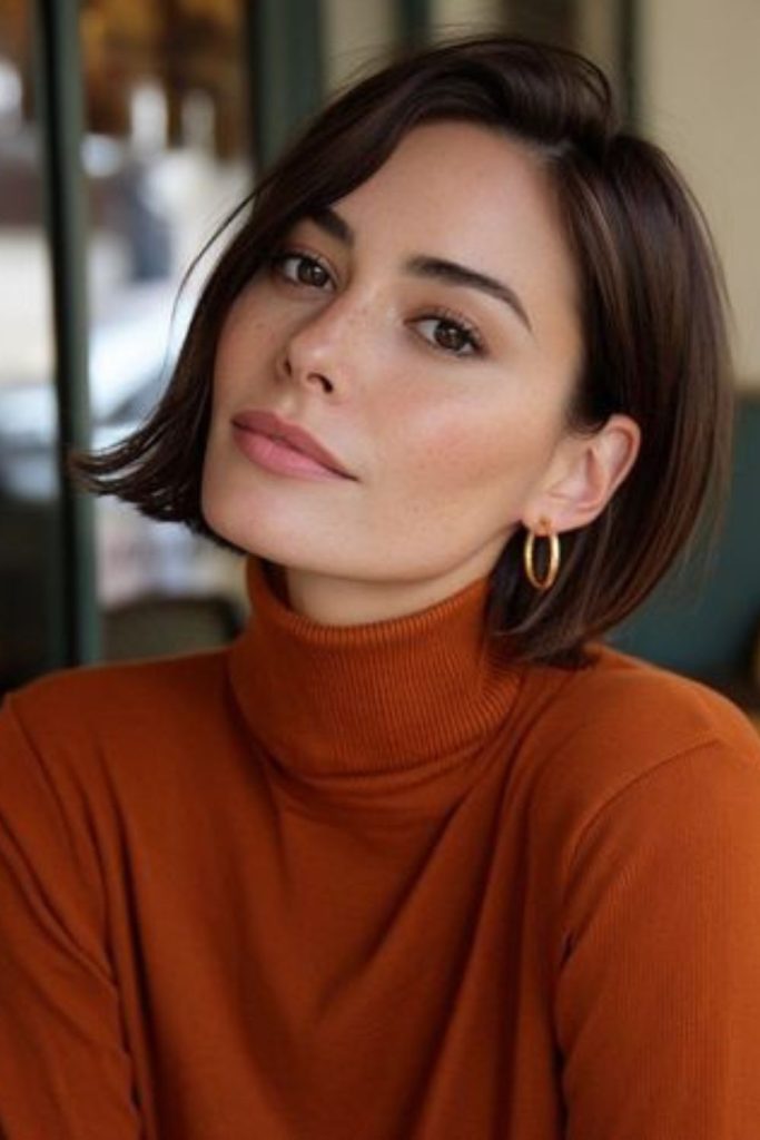 Modern Milan micro bob haircut.