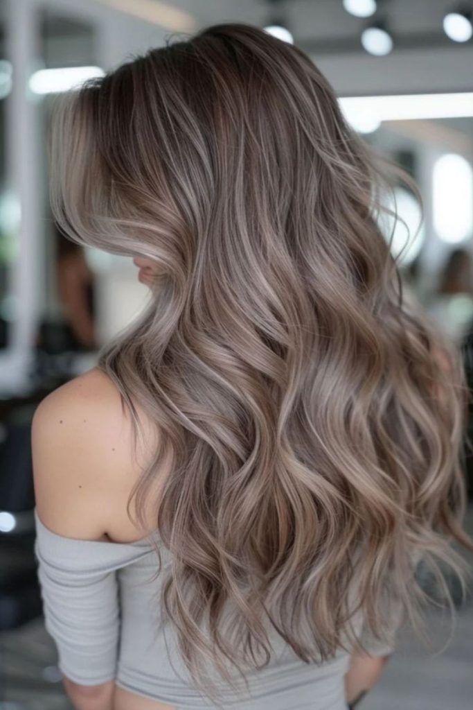 Mushroom brown beach waves with cool highlights.