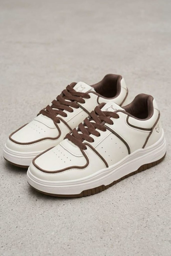 Chunky platform sneakers for school outfits.