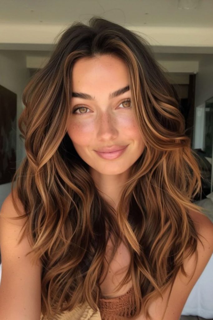 Deep espresso teddy brown hair.