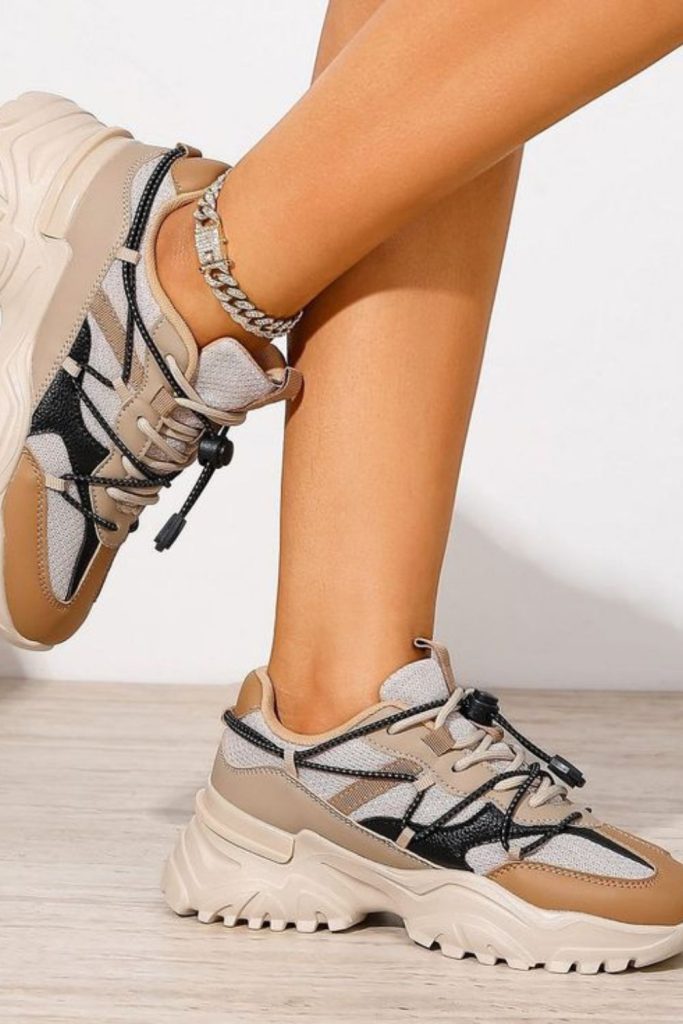 Trail inspired rugged urban sneakers.