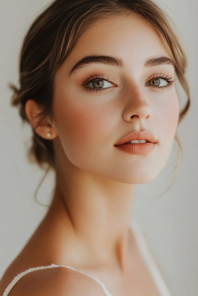 Almond cream latte makeup style.