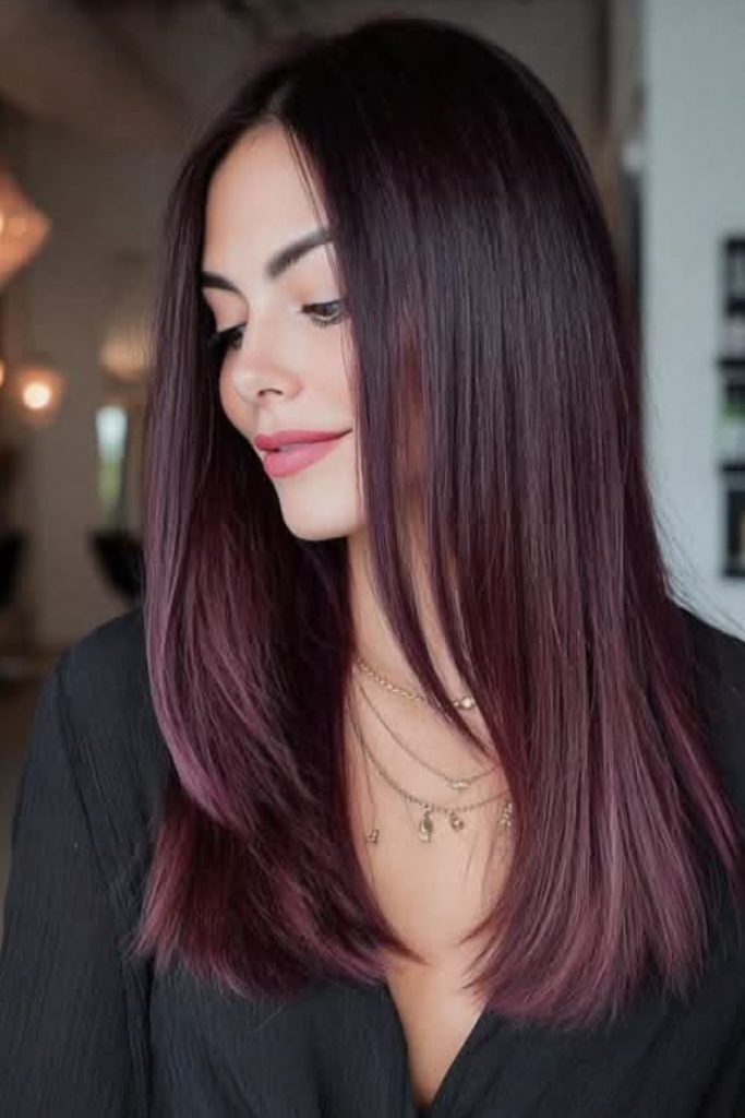 Blackberry plum waves with berry highlights.