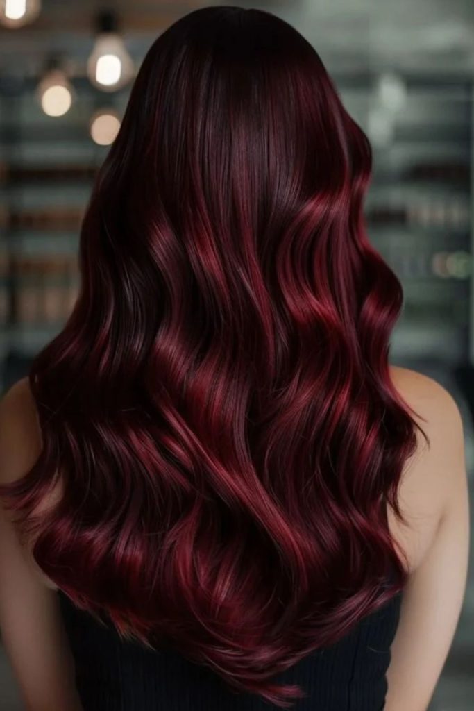 Burgundy black cherry hair melt