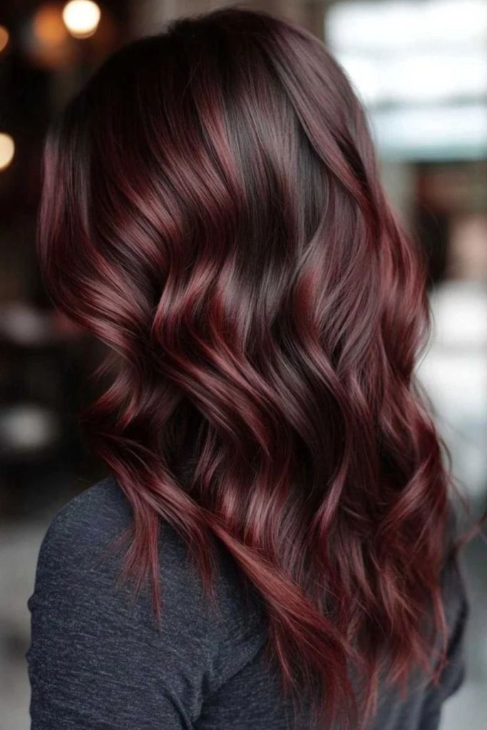 Cherry espresso blended brunette hair