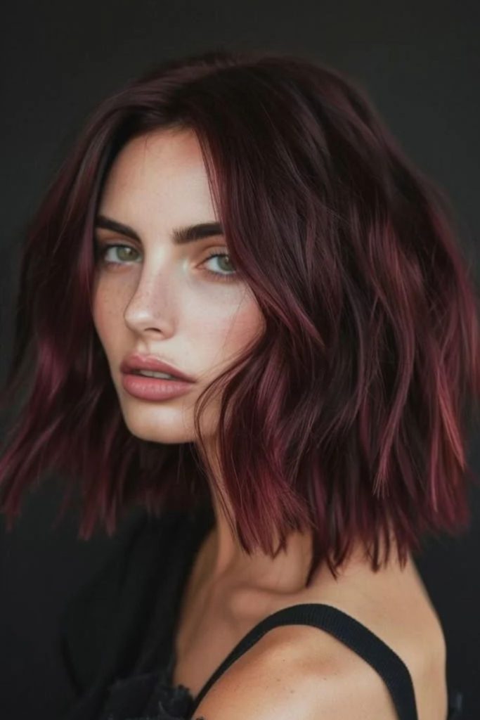 Black cherry shadow root style