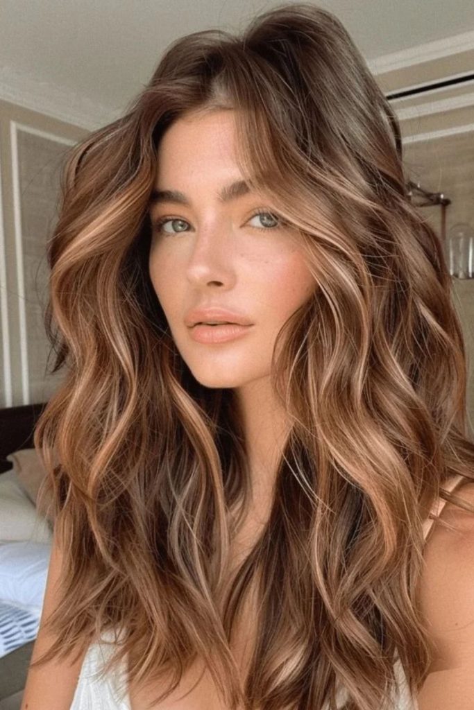 Cinnamon chai brown with copper highlights.