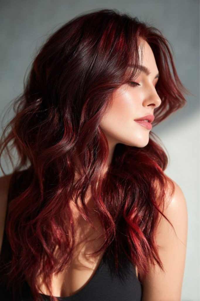 Copper velvet fusion with crimson highlights.