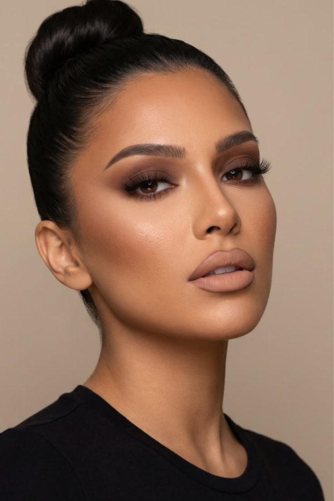 Dark roast latte makeup style.