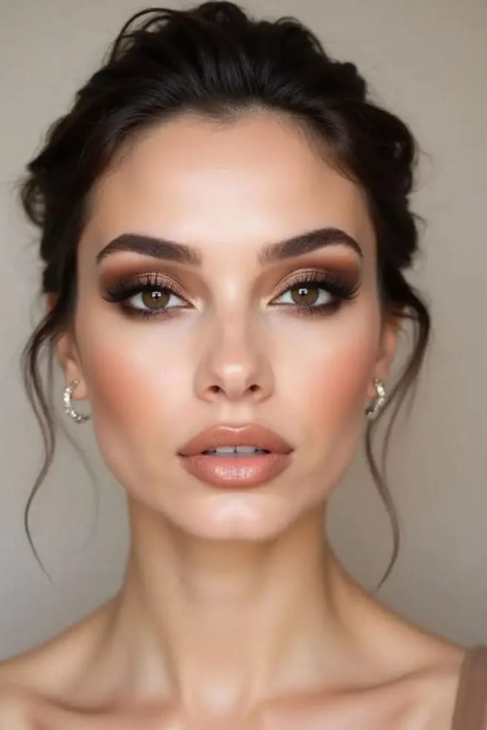 Espresso brown seductive siren eye makeup.