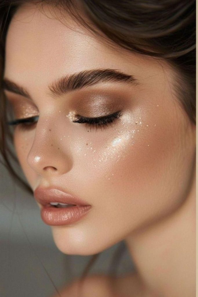 Iced mocha radiant makeup look
