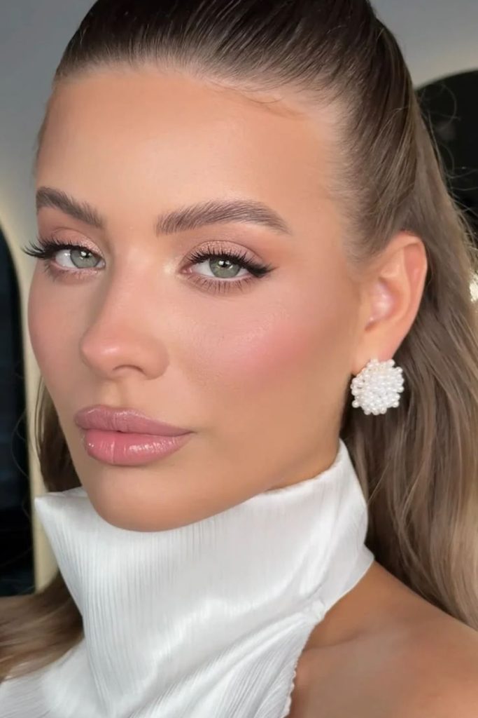 Ivory waterline doe eye makeup.