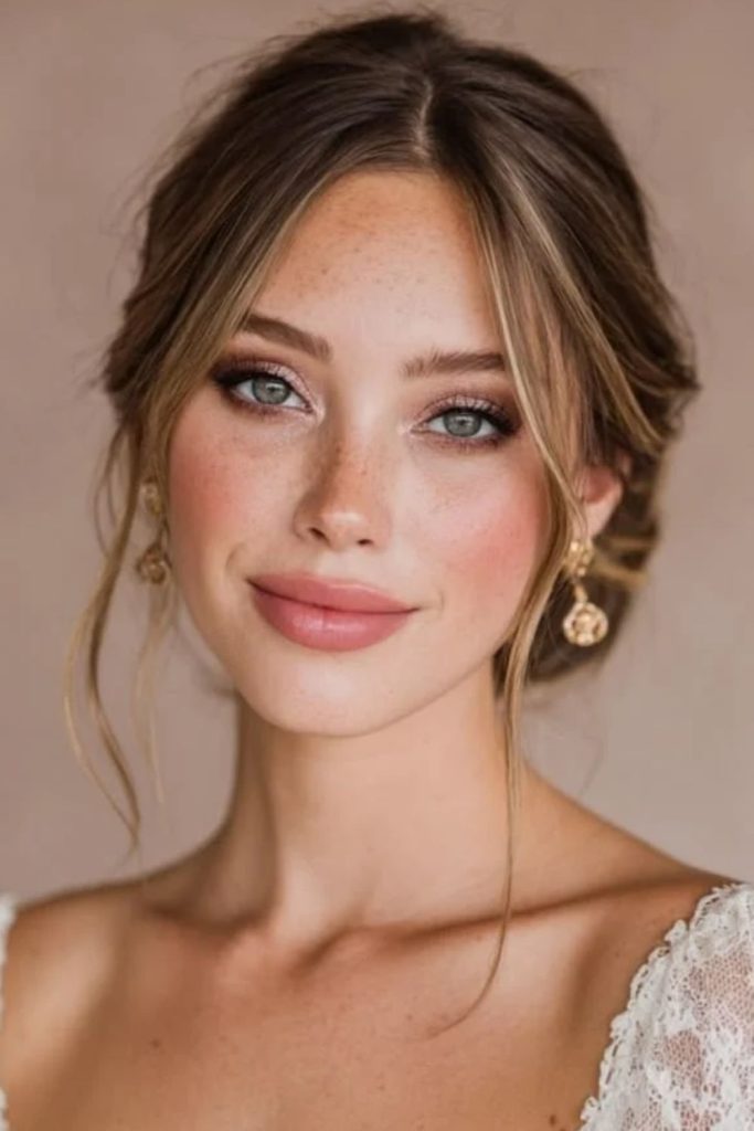 Minimalist sleek siren wing eye makeup.
