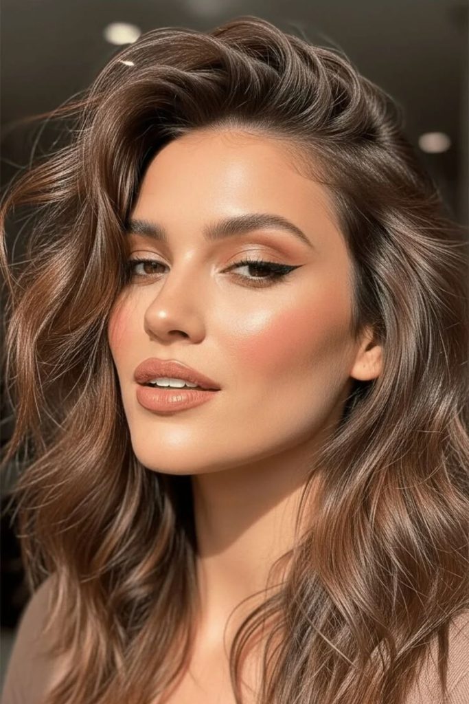 Mocha honey latte makeup glow.