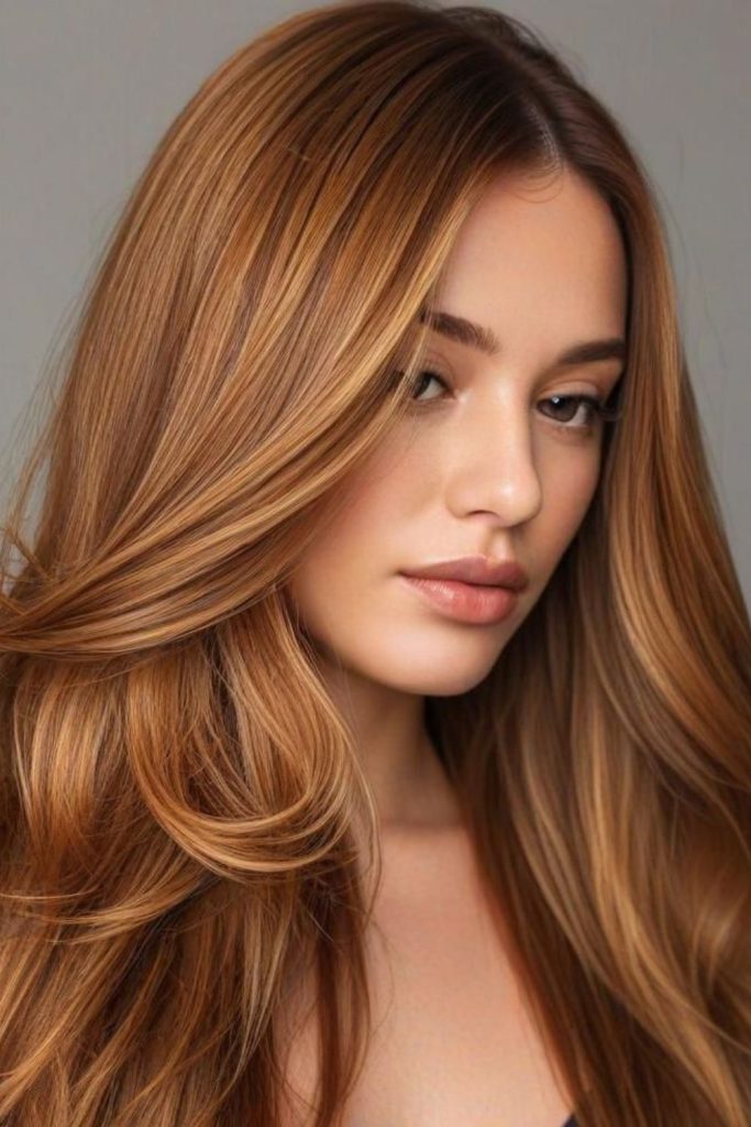 Pumpkin honey blend hair color