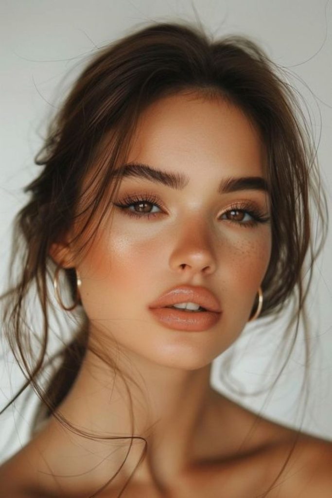 Soft mocha dreamy makeup style