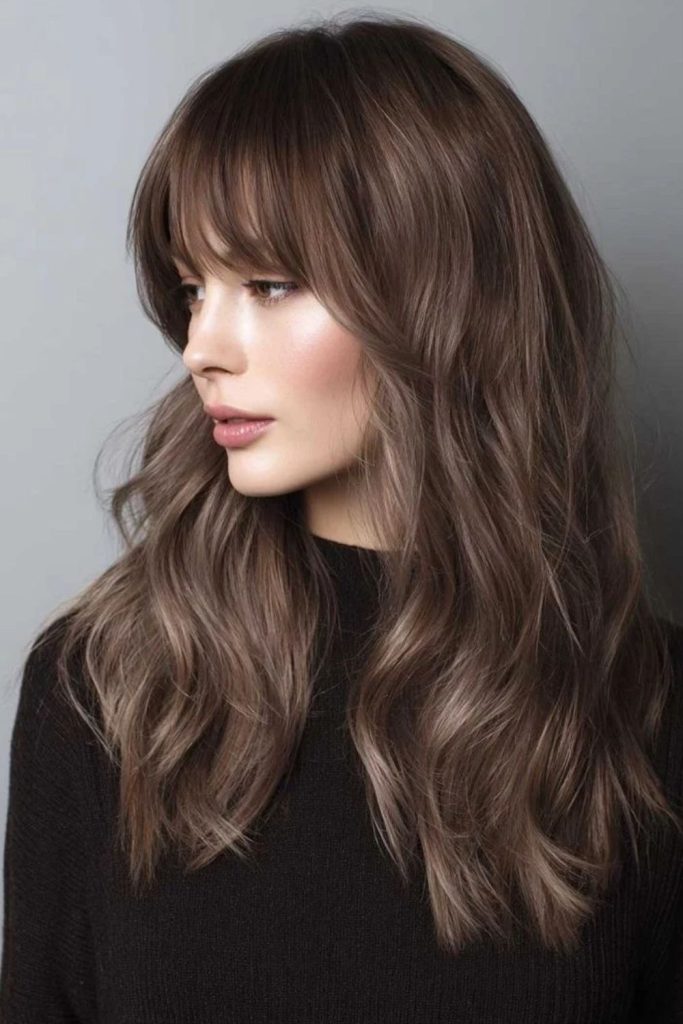 Toasted chai brunette with caramel dimension.