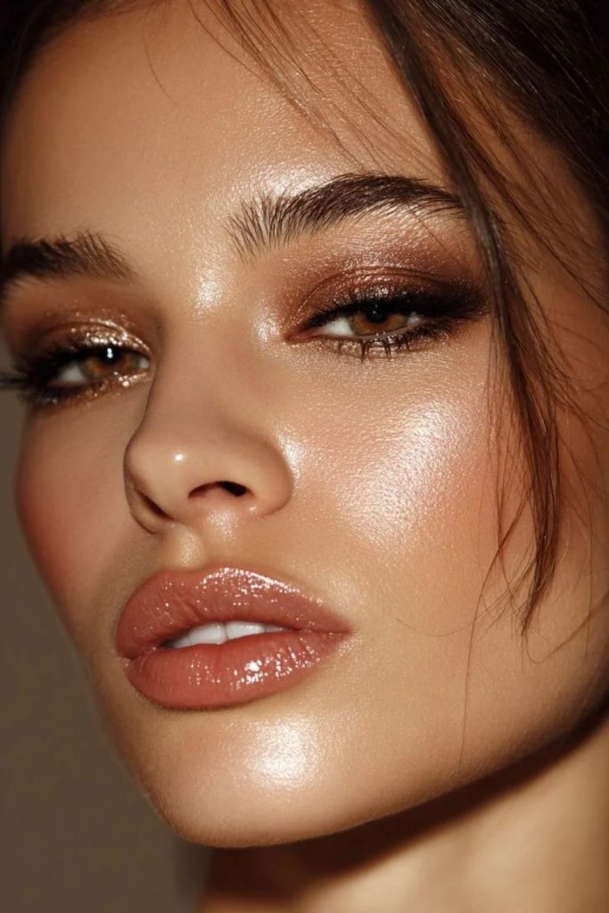 Toasted mocha siren makeup look