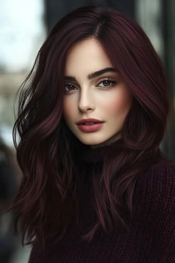Black cherry mulled wine hair.
