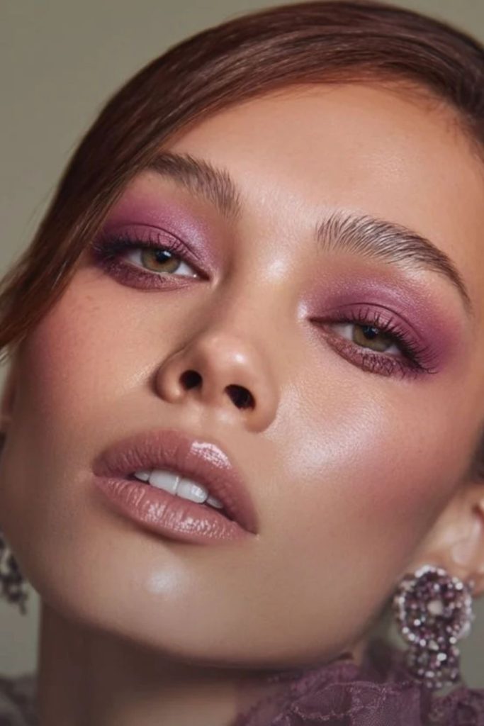 Blushing plum pixie fairy makeup.