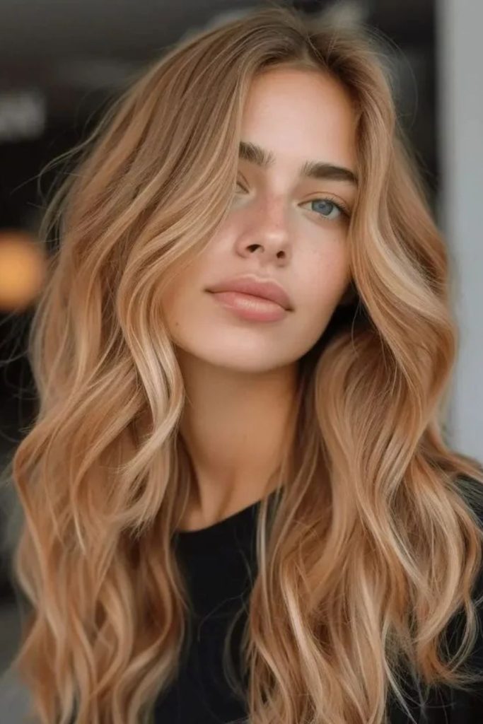 Butterscotch beige blonde with creamy undertones.