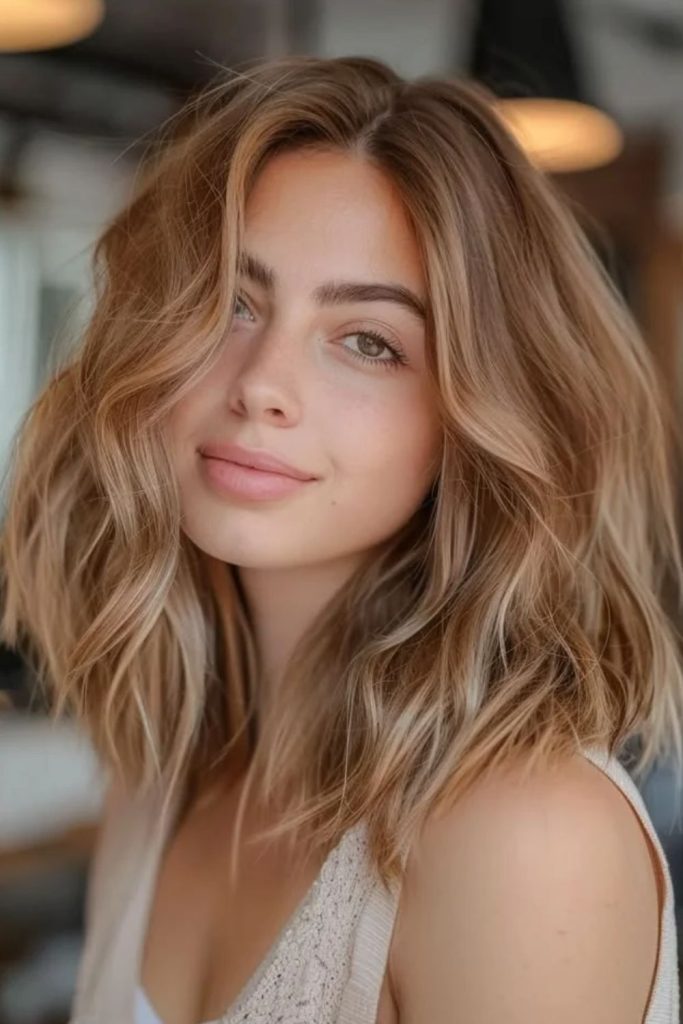 Caramel cream toffee with soft curls.