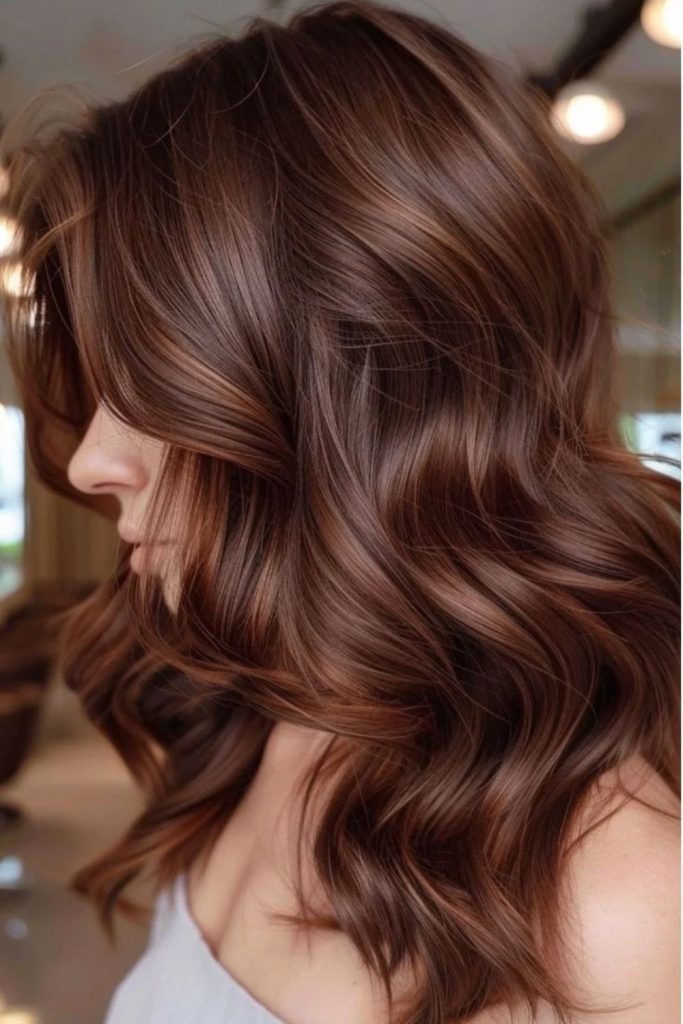 Cinnamon milk chocolate warm brunette hair