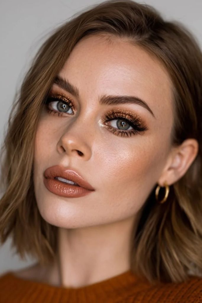 Copper Spark Countdown glowing copper makeup