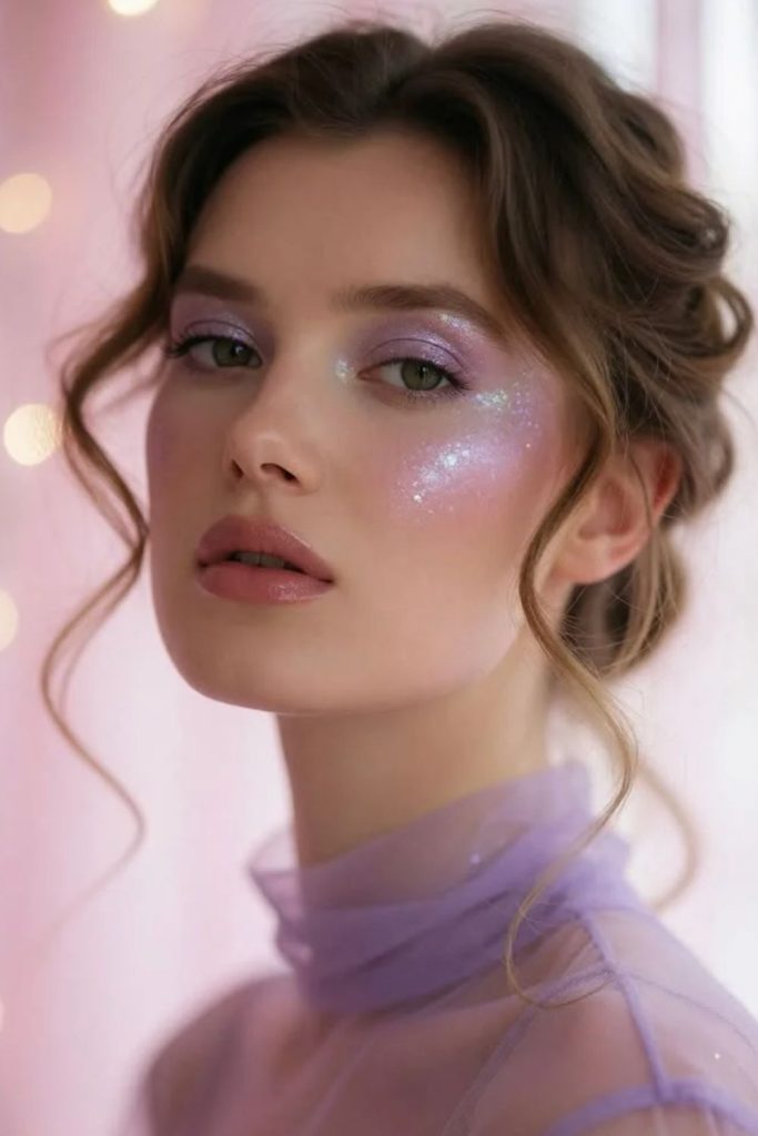 Grape soda sugar fairy makeup.