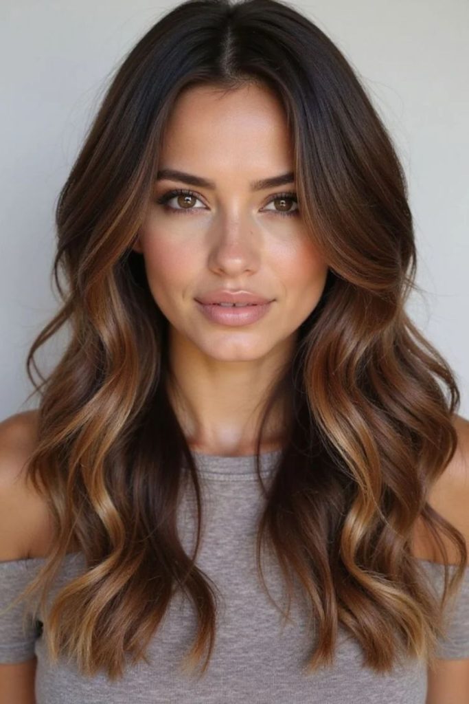 Hazelnut toffee melt with caramel brown lengths.