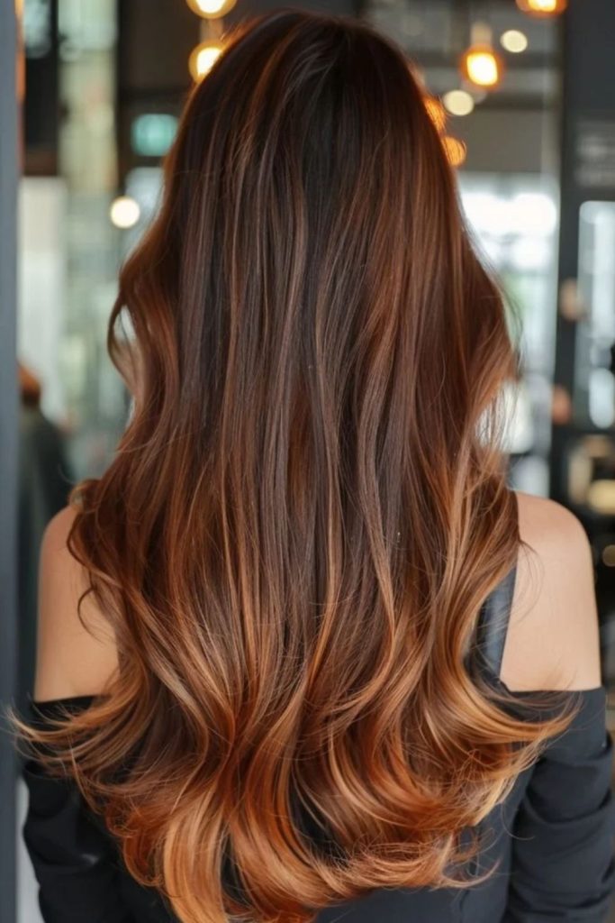 Maple Amber Balayage with Soft Waves