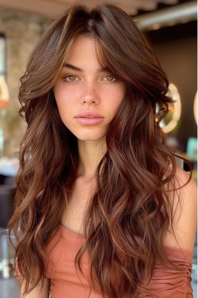 Maple Brown Babylights on Dark Hair