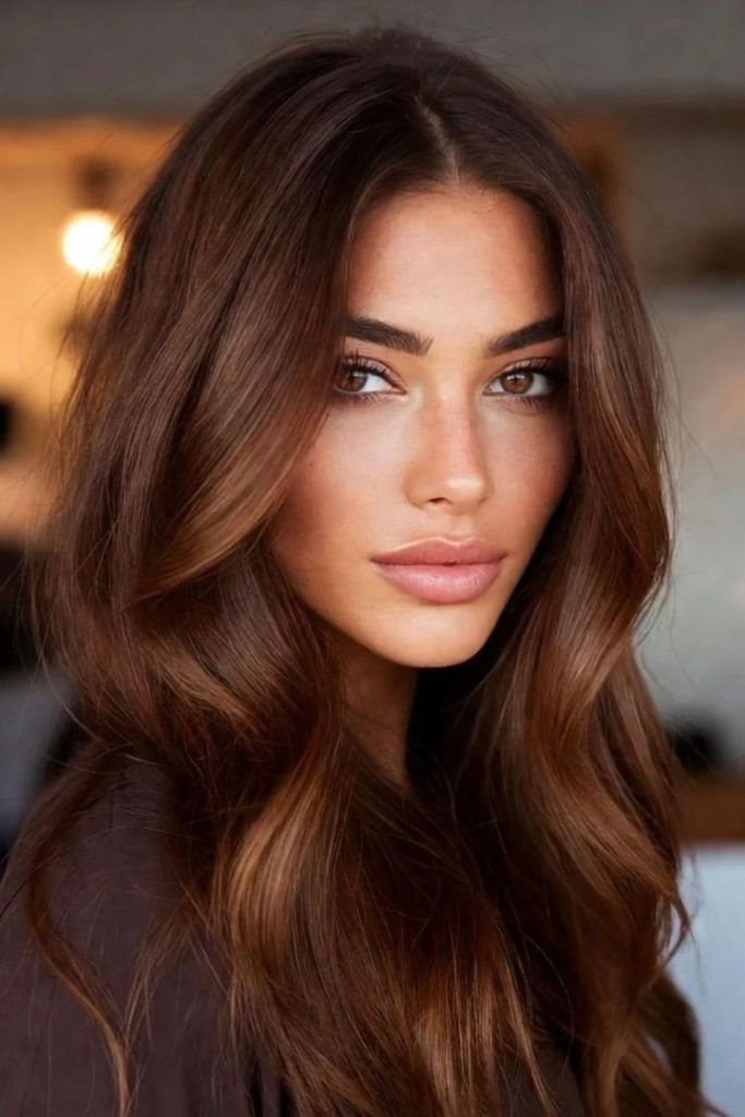 Maple Velvet Brunette with Glossy Waves