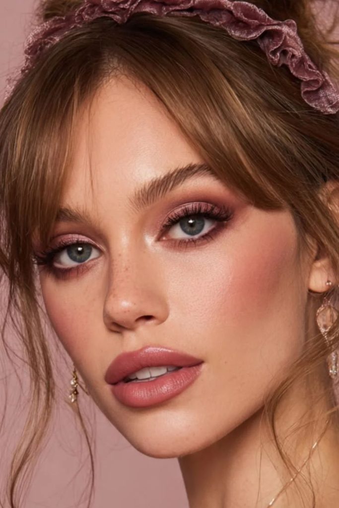 Raspberry blush sugar fairy makeup.