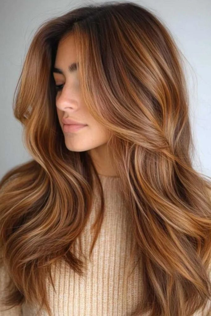 Soft Maple Balayage on Brunette Hair
