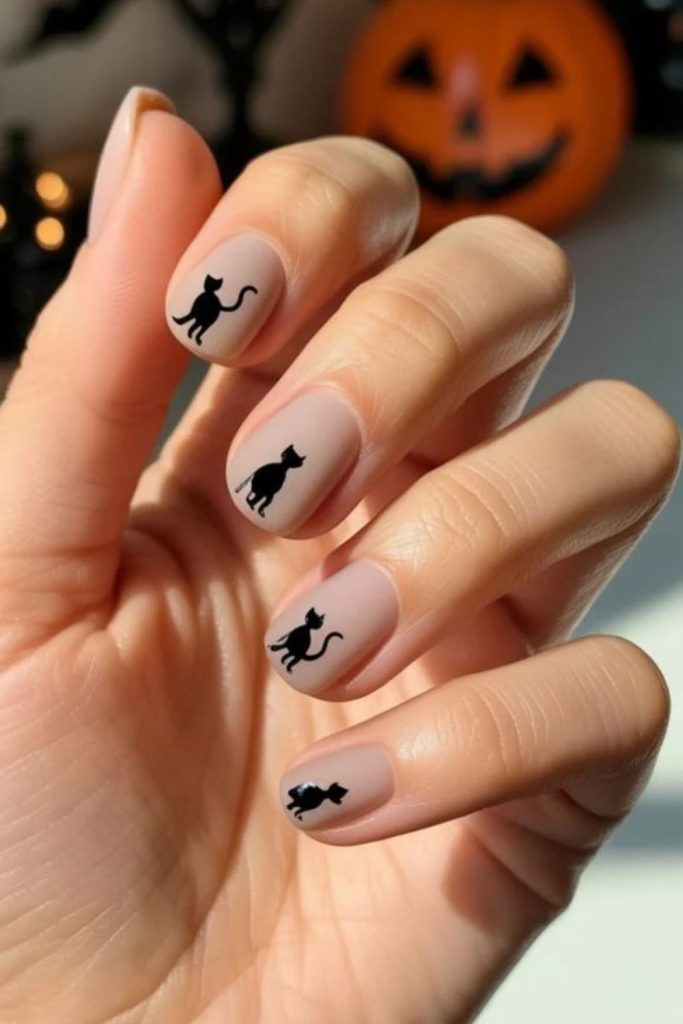 Tiny cute black kitten nails